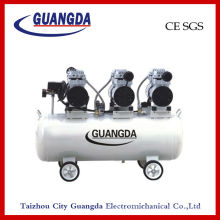 CE SGS 850W*2 90L Noiseless Oil Free Air Compressor